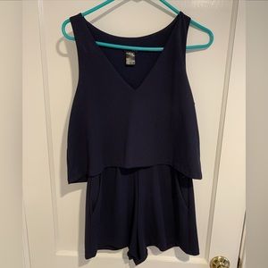 Bloomingdales Aqua Navy Romper